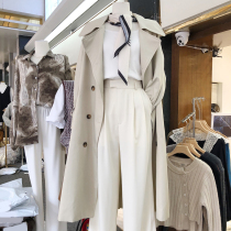 2022 East Gate Womens Dress New Han Ins Spring Great Turn Temperament Cashews Waist Long Net Color Loose Wind Suit