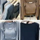 Dongdaemun 2024 new spring halter top + shoulder pads long-sleeved cardigan T-shirt thin versatile two-piece set for women