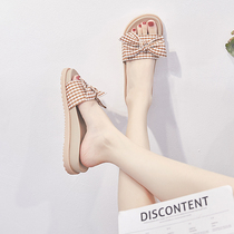 Sanders and slippers women Summer Wear fashion Joker Net red thick bottom seaside resort comfortable can enter the water sandals ins tide