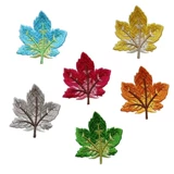 Самоклеющаяся наклейка, универсальный большой кленовый лист, с вышивкой, изысканный стиль