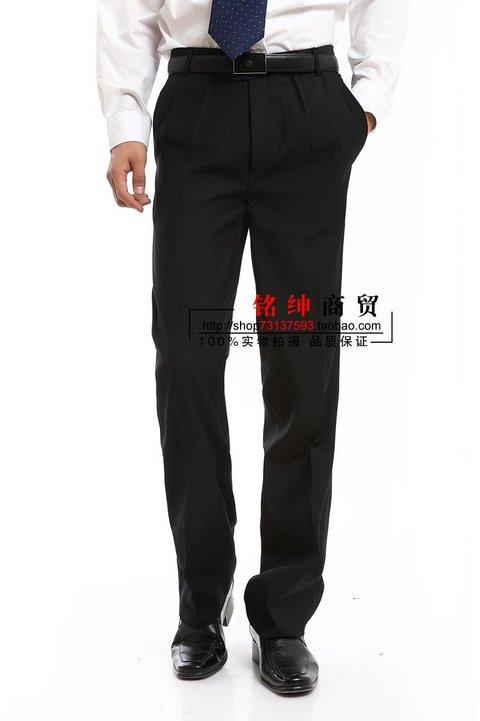 Quần cổ trắng, quần nam chuyên nghiệp, quần dài, quần vest đen, áo liền quần, quần công sở, GYK-032 quần tây xám