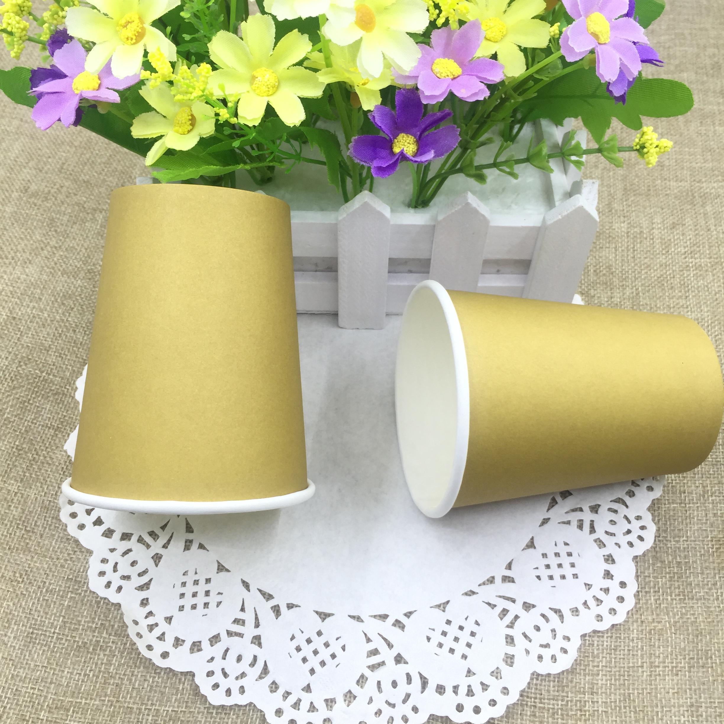 Cốc màu mẫu giáo vẽ tay trống giấy cốc nghệ thuật trẻ em sáng tạo động vật tự làm nguyên liệu sản xuất thiết bị mầm non