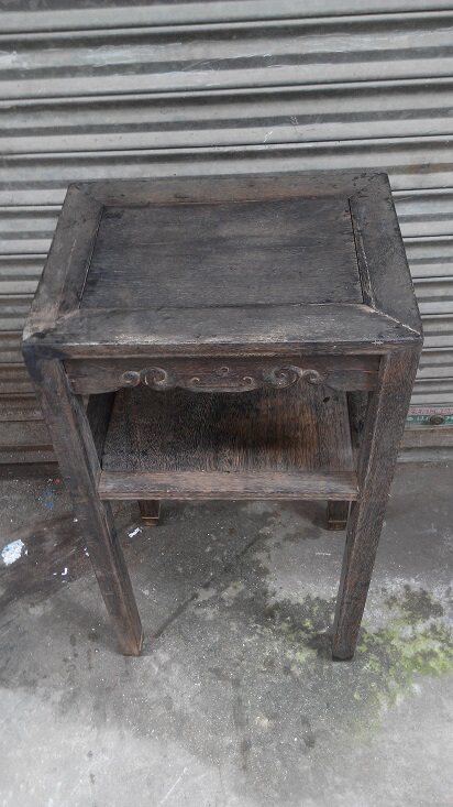 Antique wood art old furniture and folk Qing classical furnishings widely used as a clear iron and wood Xiangyun tea table-Taobao