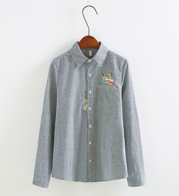 Chemise fille à manche longue - Ref 2086256 Image 8