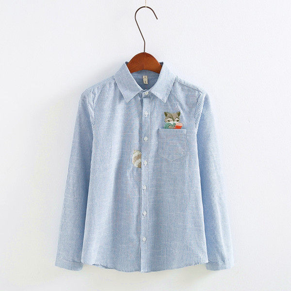 Chemise fille à manche longue - Ref 2086256 Image 10