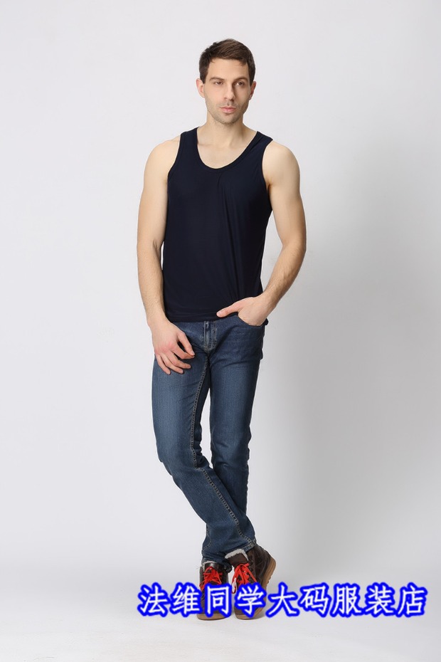 Mùa hè siêu lớn Kích thước nylon Cotton Slim Cơ thể thêm phân bón để tăng độ đàn hồi cao Fat Fat Man Fat Thể thao Vest nam áo khoác ba lỗ nam