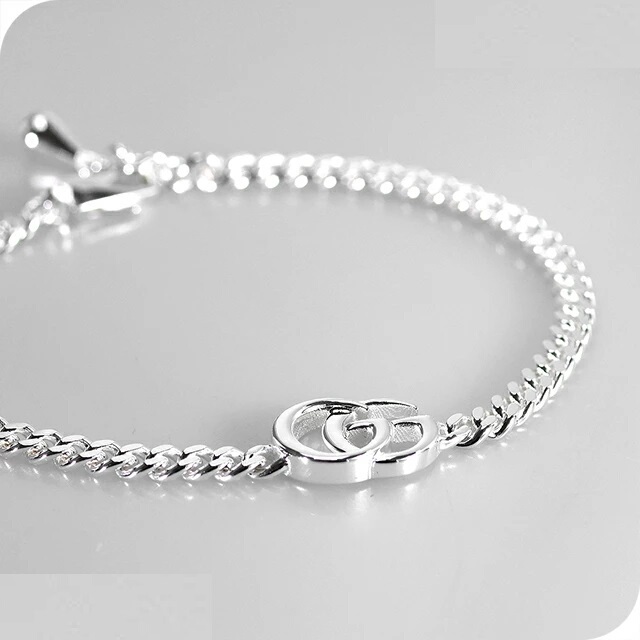 Gucci New Model Men's and Women's Couple Gift 925 Silver Classic Style 814917 Fashion Bracelet Bangle