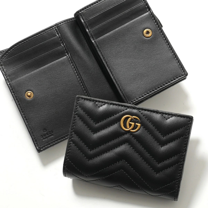 Gucci New Women's Gift Fashion Short Zipper Wallet Card Holder 773427 Genuine Product Purchasing Agent