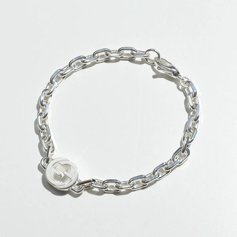 Gucci New Interlocking g Men's and Women's Couple Sterling Silver Bracelet Bracelet 796351 Gucci New Interlocking g Men's and Women's Couple Sterling Silver Bracelet Bracelet 796351