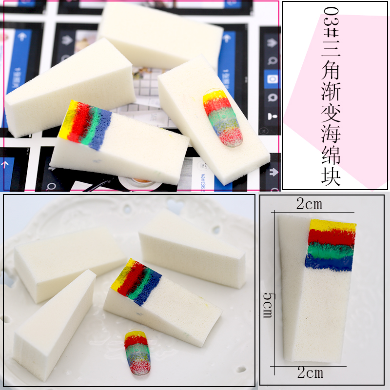 Nail chấm điểm bọt biển hai mặt gỗ bút bút móng tay chấm bút Bút smudge bút công cụ Nail - Công cụ Nail vẽ cọ nét