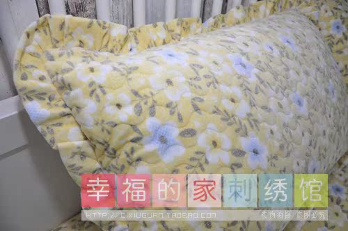 Hàn Quốc ngắn sang trọng quilted flash ba mảnh nhung trải giường ga giường cotton