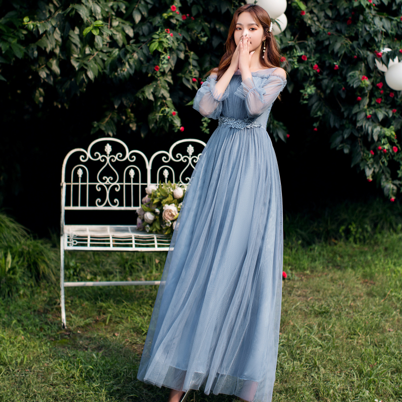  XL (110-138 catties)+Blue gray (A bubble sleeve) long V081   + $7.73 