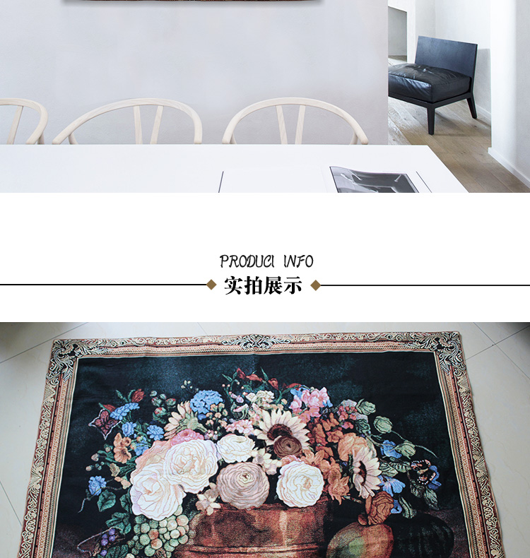 Trường mới của thảm Bỉ sống bối cảnh phòng tường trang trí vải tấm thảm mềm mại thảm trang bị hoa vỏ mới - Tapestry thảm treo tường phòng ngủ