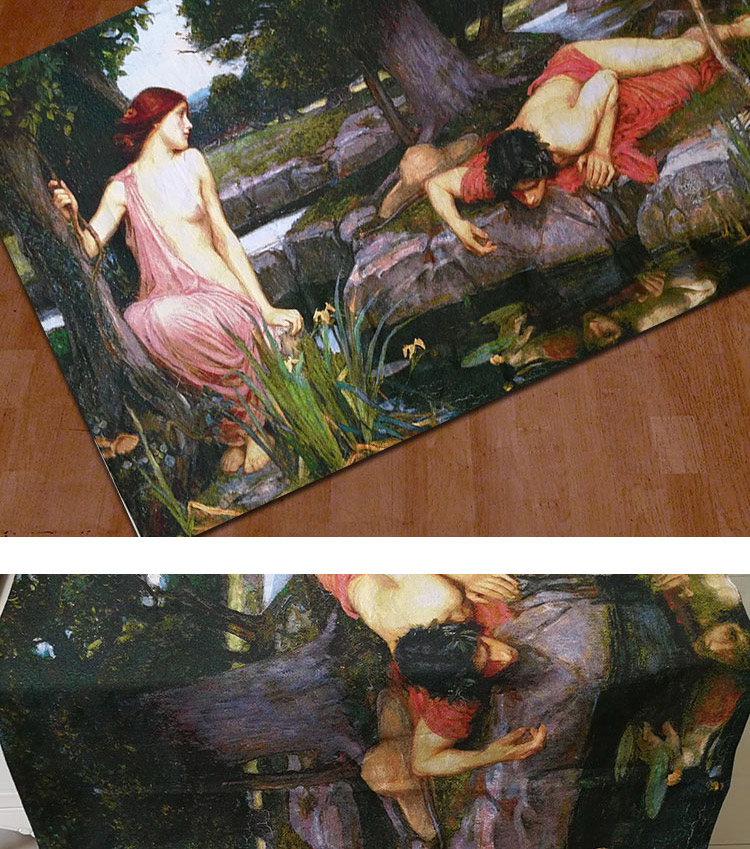 Ge Bailin vải dệt thoi tấm thảm phong cách châu Âu phòng khách sofa nền chăn tường Waterhouse echo - Tapestry thảm treo tường