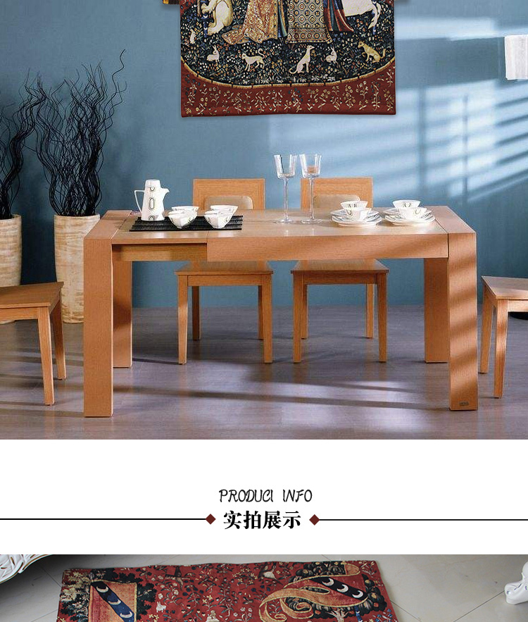 Châu Âu thời Trung cổ thảm tấm thảm sống bối cảnh phòng tranh tường Dame loạt - thính giác - thị giác - xúc giác - Tapestry thảm decor phòng ngủ