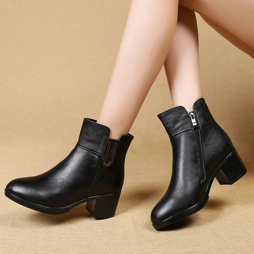 Обувь, утепленные туфли, кожаные демисезонные высокие ботинки, из натуральной кожи, мягкая подошва