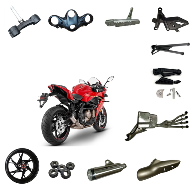 22 ແບບຂອງ Sai 600 Qianjiang QJ600GS-3D muffler rear wheel hub ເທິງແລະຕ່ໍາຮ່ວມກັນແຜ່ນຕີນ pedal bracket buffer ຢາງ