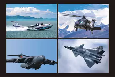 2021 Chinese aircraft (three) transport 20 J 20 straight 20 AG600 postcards can be made extremely