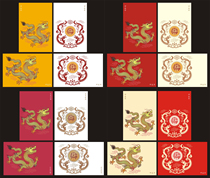 2024-1 Jiachen Year Zodiac Year of the Dragon Same picture and counterpoint 16 postcards Can make extreme films