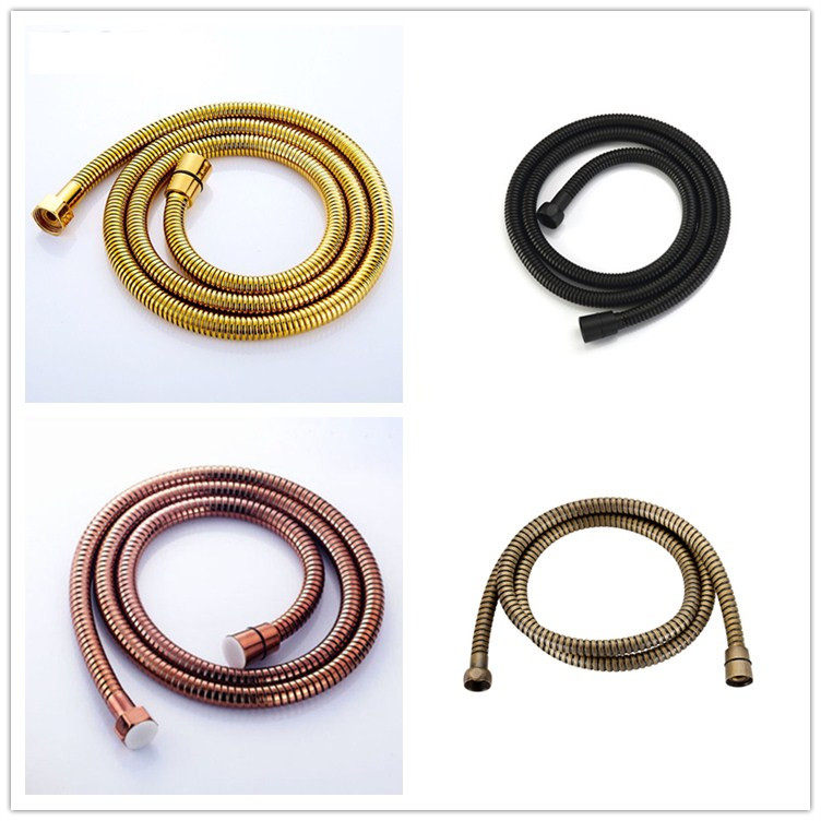 YJB golden shower hose 1 5 m anti-wound stainless steel lotus connecting pipe high temperature resistant handheld shower fitting