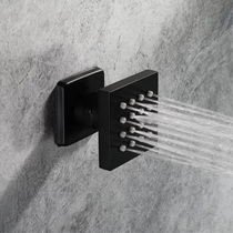 Black Baking Lacquered Matt Full Copper Side Spray Small Shower Nozzle Wall Spray Waist Spray Fluffy Head Bath Accessories Massage Spray Head