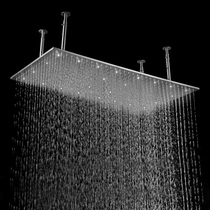 50x100cm Bathroom 304 Stainless Steel Shower Shower Nozzle Single Headed Lotus Punt Head Double Couple Shower Top Spray