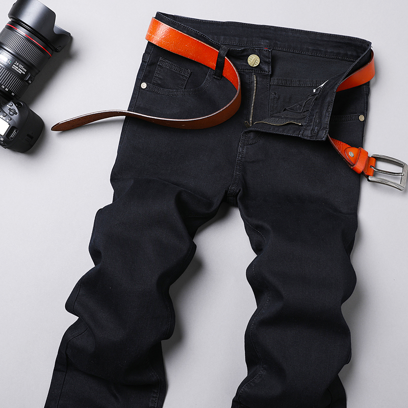 Spring jeans men's spring and autumn models 2022 new loose straight black trend men's long pants summer thin section