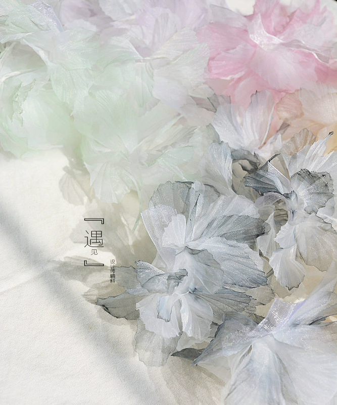 Phụ kiện handmade tự làm trang trí bánh hoa organza gradient sợi ba chiều hoa váy cưới phụ kiện áo cưới corsage - Vòng đeo tay Clasp