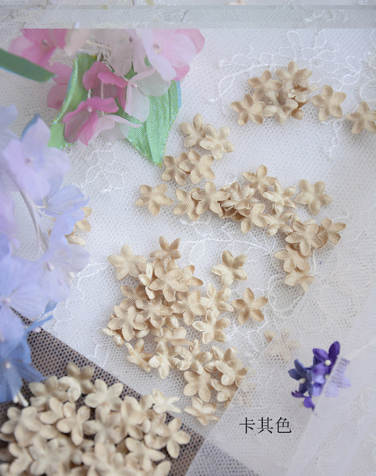 DIY Handgemachte 3D-Blumen Hochzeitskleid-Materialien, Pyrographisches Jeansgarn, Kopfbedeckungsmaterialien, 45 Farben, 100-200 Stück, RS1968 – Detail 24