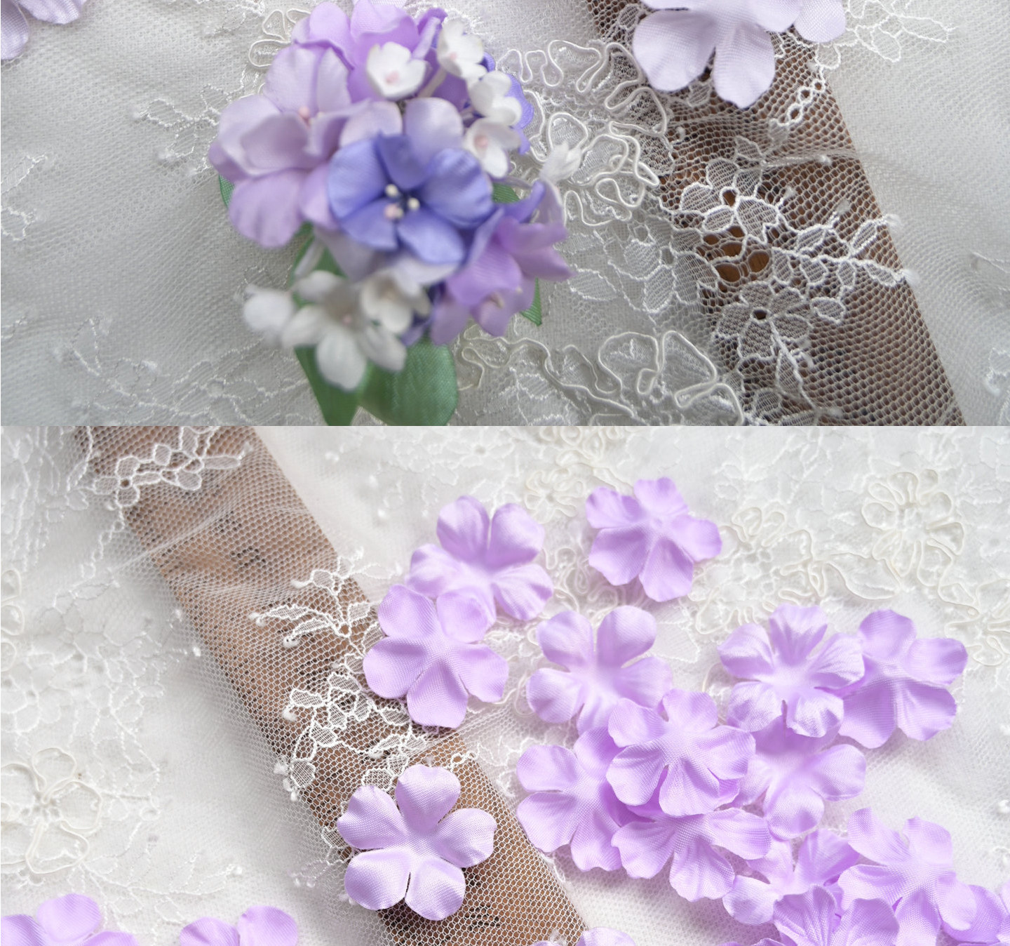 100 Stück Mehrfarbige DIY Handgemachte 3D-Organza-Blumen für Hochzeitskleider, Schleier, Mini-Blumen, Babykleidung, Bastelmaterialien 3CM RS4035 – Detail 24