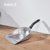 Thickened household dustpan Single pinch garbage bucket Ash bucket bucket bucket bucket bucket Stainless steel garbage shovel Iron bucket