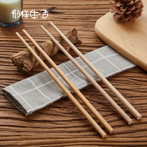 Household iron wood chopsticks paint-free wax-free wooden Kuaizi non-slip chicken wing wood chopsticks hot pot chopsticks noodles chopsticks long chopsticks