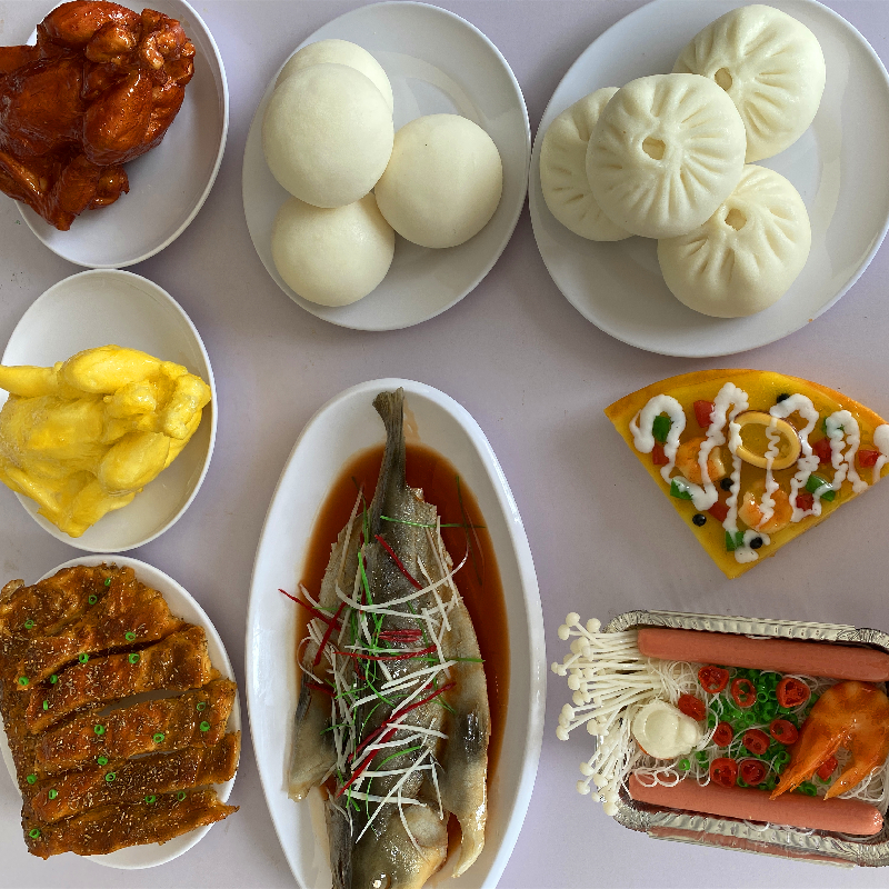 Gold Sheng Hot Pin Integrated Foci Simulation Vegetable sample Fake Vegetable Model Props Shooting Simulation Saute