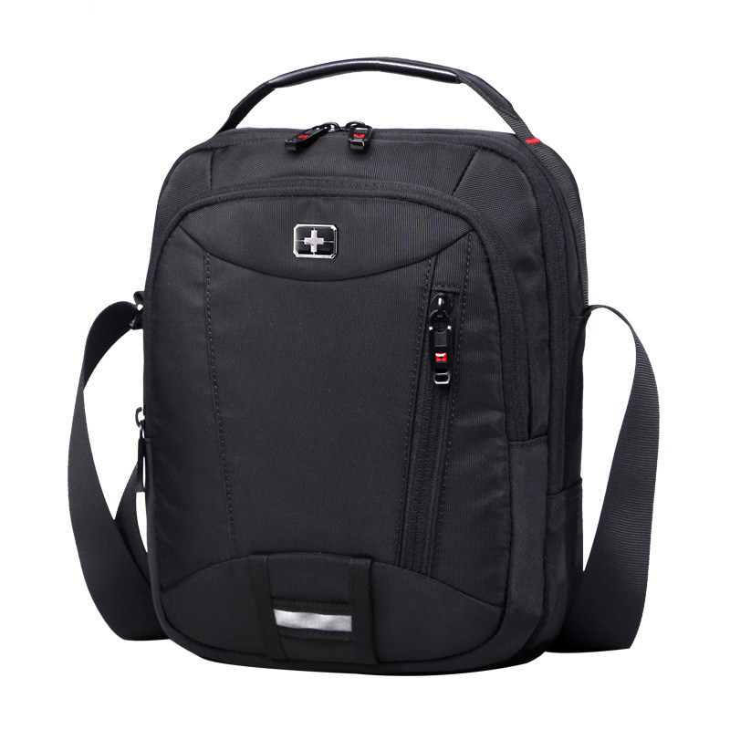 Swiss Army Knife Single Shoulder Bag Men's Bags Oxford Cloth Men's Bag Business Women's Satchel Satchel Satchel Casual Bag Korean version of the wave