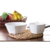 Bone China Bowl Gia đình Rice Bowl Soup Ceramic Bát mì ăn liền Bát salad Sáng tạo Bát vuông Món tráng miệng Ramen Bát bộ đồ ăn - Đồ ăn tối