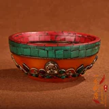 Инкрустация камня ручной работы из воскового агата, декор, с драгоценным камнем