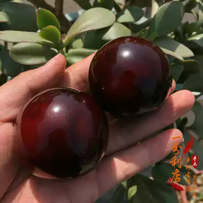 Tibet horn Handball Handball Handball ball pair of fitness ball wrist massage old horn antique Miscellaneous play