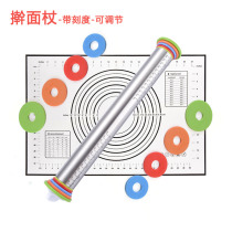 Multifunctional cane 12 inch large kitchen tool adjustable silicone flour stick adjusted thickness rubber