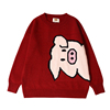Колледж Японские мило свинья тканые цветов потерять свитер свитера женщин с длинными рукавами красного свитера мягкой сестрой осенью и зимой любителей из Китая / t-b.ru.com