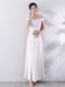 晚礼服宴会一字肩伴娘服白色派对婚礼订婚气质优雅简约长款连衣裙