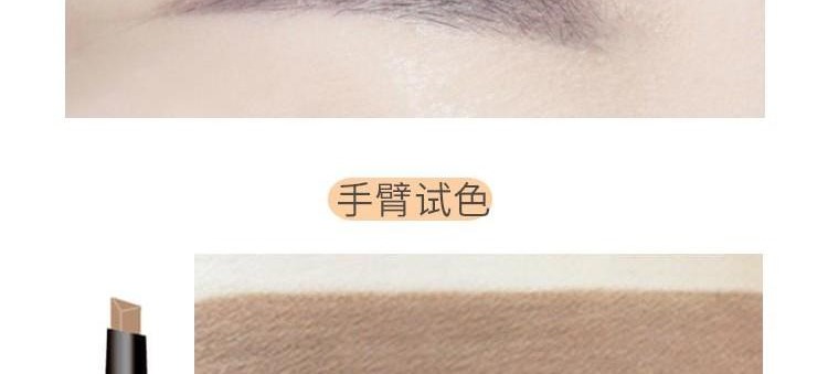 Bút chì kẻ lông mày hai đầu của VEECCI không thấm nước và không thấm mồ hôi lâu trôi không làm nhòe người mới bắt đầu với học sinh chải lông mày - Bút chì lông mày / Bột / Stick chì the face shop