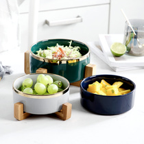 Nordic Creative Light Lavish Ceramic Salad Bowls Noodles Bowl Soup Bowls Soup Bowls Fruit Sweet Bowls Home ceramic Size Number