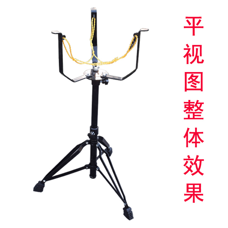 Thép dày tấm trống giá chuyên nghiệp Hiển thị màu đen Bắc Kinh trống trống Giá gấp tấm trống giá nhạc cụ khung - Phụ kiện nhạc cụ dây guitar điện