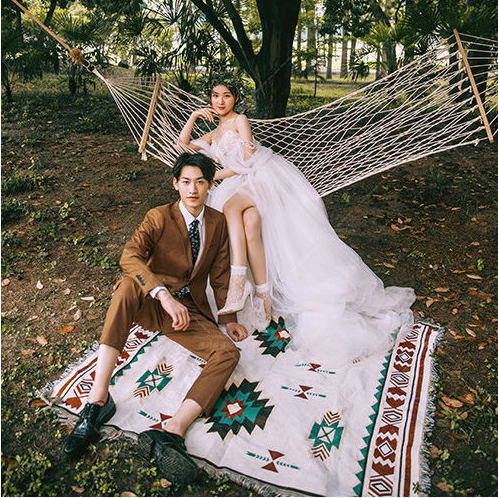 Photo Gallery Props Mesh Hammock with Swing Bed Props Hostel Props Creative Outscene Filming Blankets Ingléen Wedding Wedding Photography Pendulum