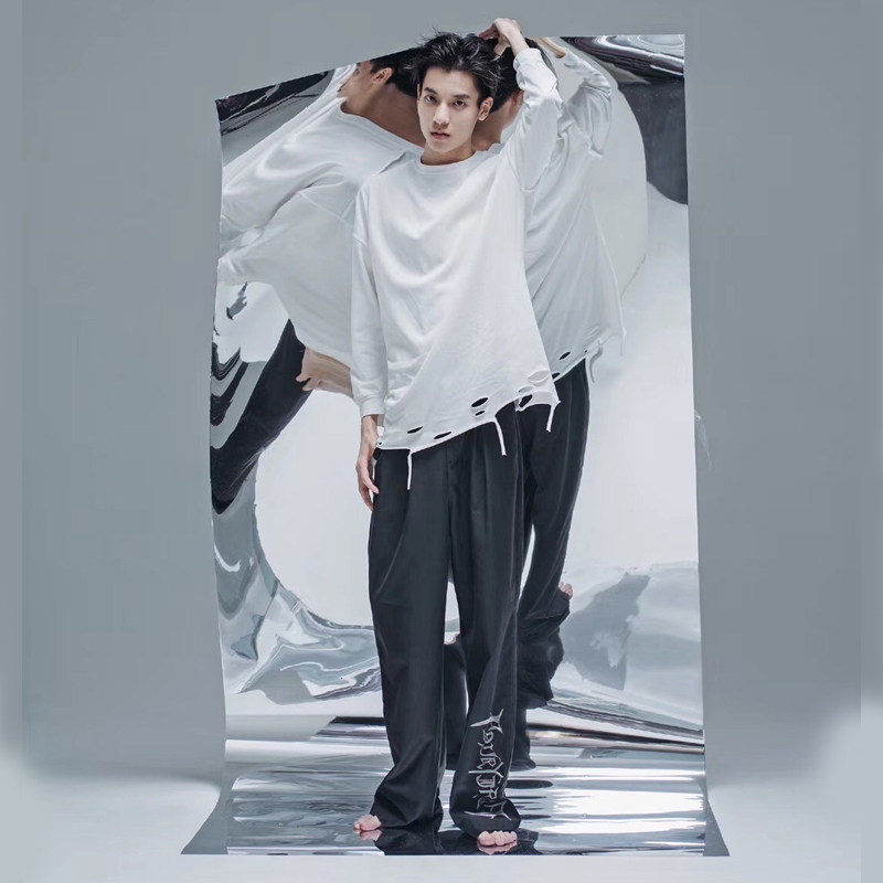 Laser Paper Photography Photographic Props Softfit Shoots Light And Shadow Props Background Bouins Hanging Fabric Reflected Mirror Paper