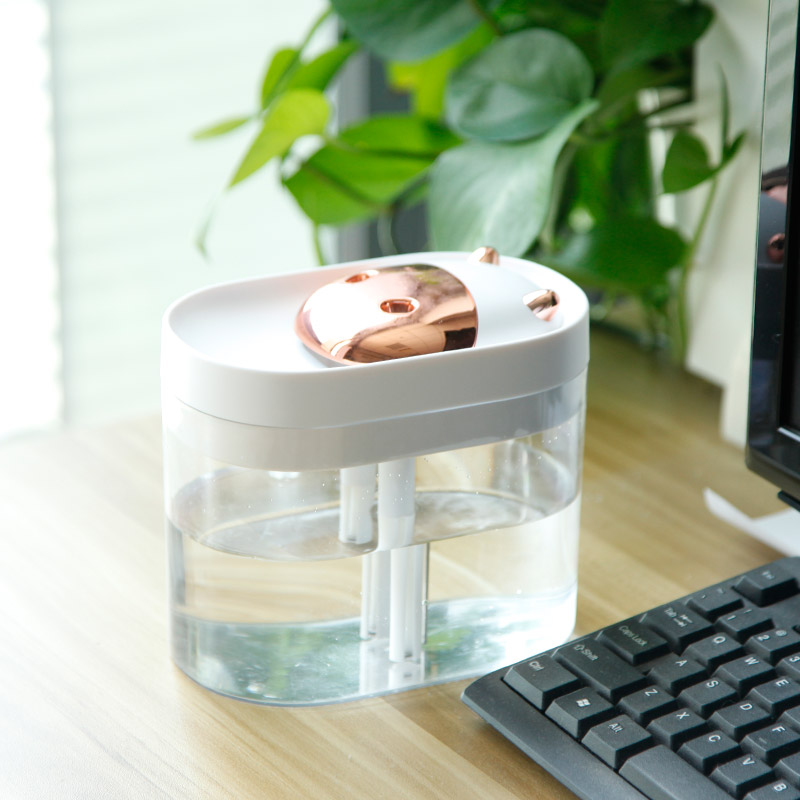 Fantasy aromatic double hole humidifier household silent bedroom pregnant baby small aromatic purified air fog