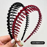 Волновая черная+волновая вина красная [бархат]