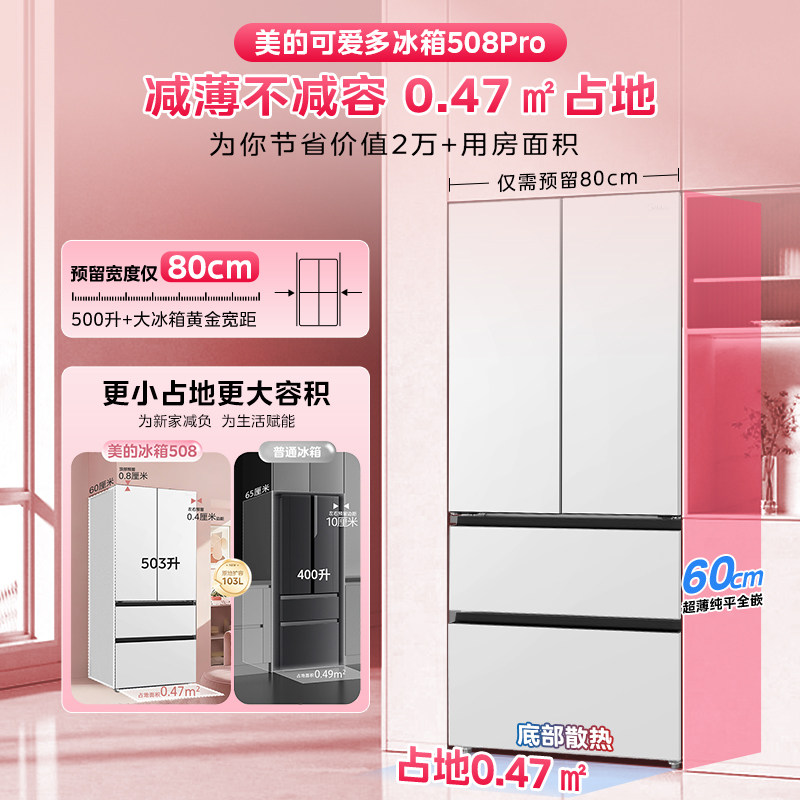 美的MR-508WUFPZE冰箱图片