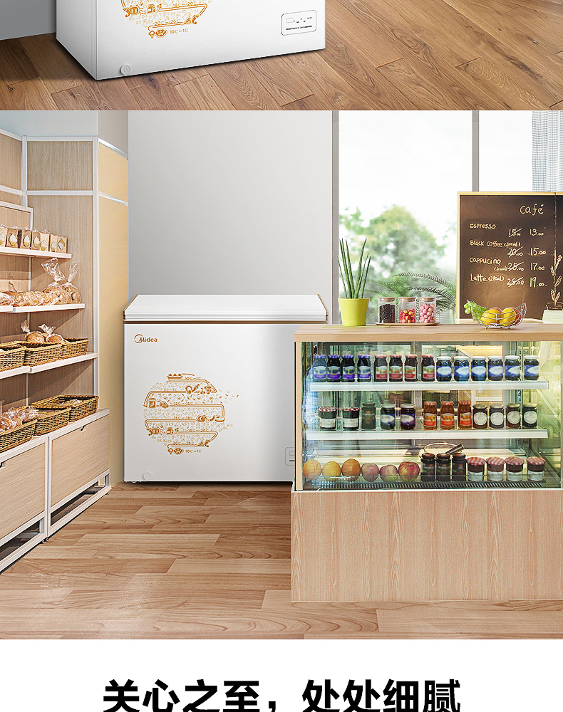 Tủ đông lạnh công suất lớn Midea / Midea BD / BC-203KEM (E) - Tủ đông tủ đông alaska