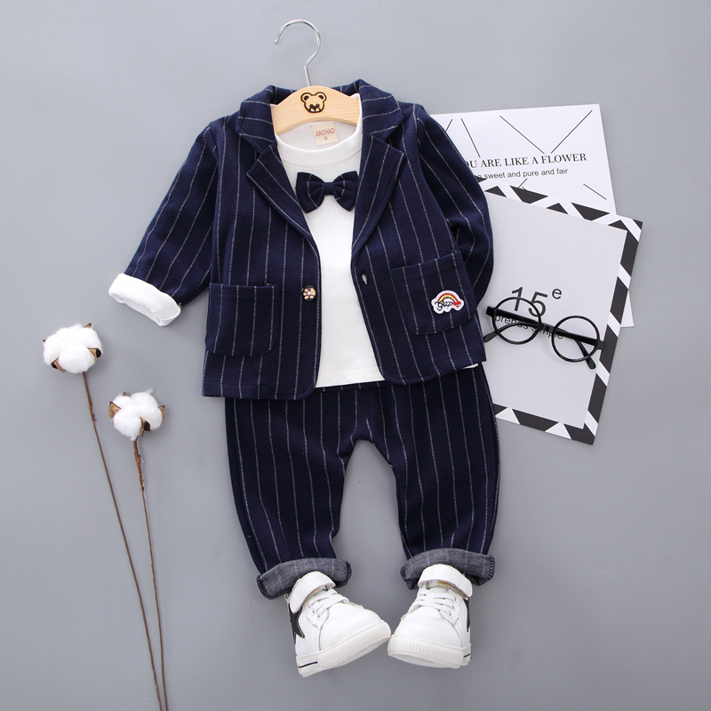 Bé quần áo cậu bé một tuổi gentlemans boy boy kho tàng phù hợp với phù hợp với chiếc váy nhỏ childrens mùa thu 3